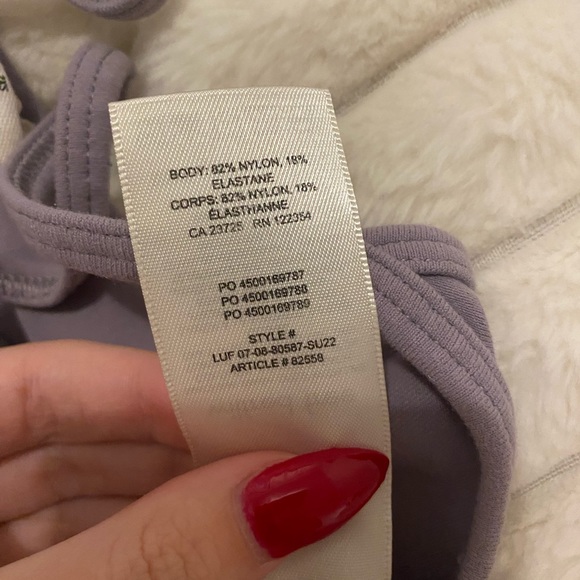 Purple Aritzia Divinity 7” Romper - Picture 4 of 5